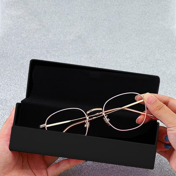 2Pcs Clamshell Glasses Case Durable Eyeglasses Storage Box for Travel