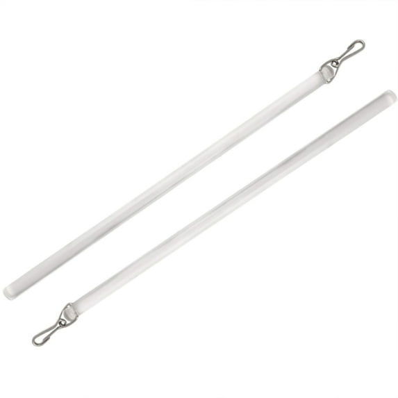 2Pcs Clear Curtain Pull Wand for Window Curtain Accessories Universally Invisible Drapery Pull Rod Stick with Hook