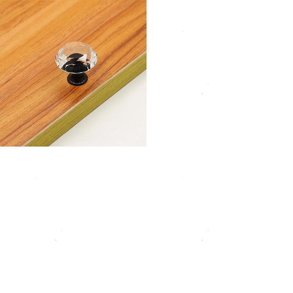 2Pcs Clear Glass Diamond Shaped Cabinet Door Knobs Transparent Bathroom Drawer Pulls 30x30mm Cabinet Handles Dresser Hardware