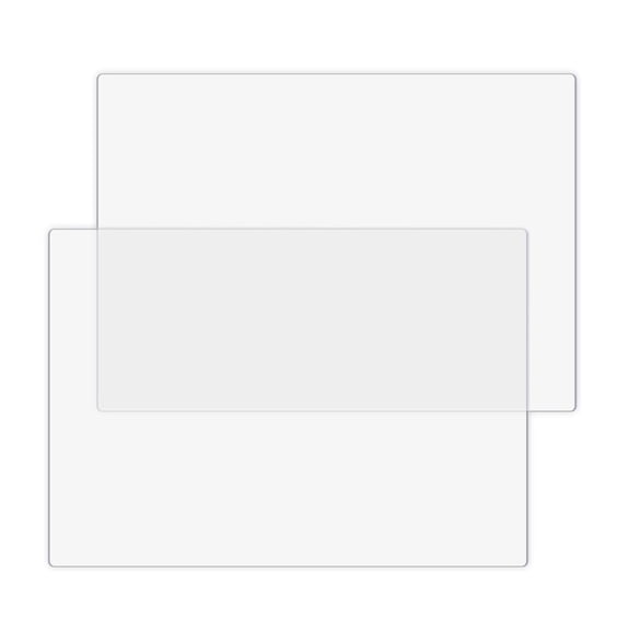 2Pcs Clear Plastic Cutting Mats 9x6Inch Shatterproof Polycarbonate Cutting Board For Home And Kitchen Cooking Crafting
