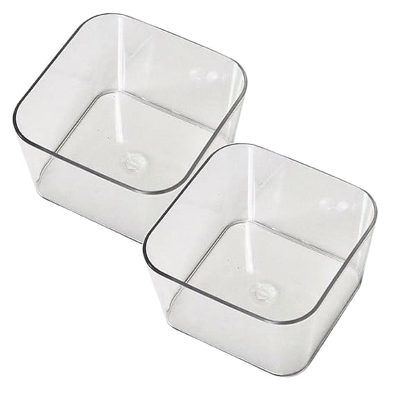 2Pcs Clear Drawer Organizers Set Versatile Bathroom And Vanity Drawer Organizer Trays Storage For Makeup Bedroom Kitchen Gadgets Utensils And Off Ice Office&Craft&Stationery