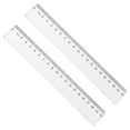 thumbnail image 1 of Denhf 2Pcs Plastic Ruler, Clear Ruler with Millimeter and Centimeters, Shatterproof Straight Ruler for Home Office Supplies, Metric Ruler, Classroom Must Haves, 20cm, 1 of 5