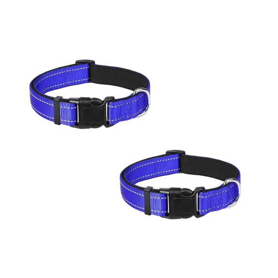 2Pcs Clearance Countdown! Reflective Dog Collar Adjustable Soft Neoprene Padded Nylon Pet Collars With Buckle For Medium Dogs Pet Collars