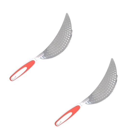 2Pcs Clearance Sale! Drainer Pasta Pot Strainer Stainless Steel Strainer Handle Easy To Use For Pasta Rice Strainers Practical Home Decor 14.2"