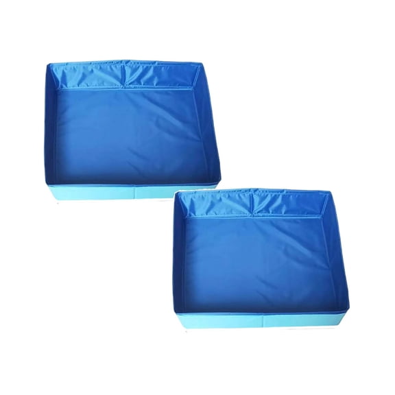 2Pcs Clearance Sale! Foldable Square Pet Pool Bath Tub For Dogs And Cats Indoor Outdoor Portable Pet Bathing Tub Swimming Pool Pet Supplies 2026!