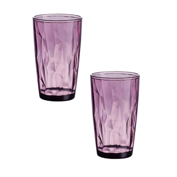2Pcs Clearance Sale! High End Color Plastic Water Cup with Pattern Water Cup Colorful Cup Dining Bar Drinking Cup Glass&Bottle Practical Home Decor Happy 2026!