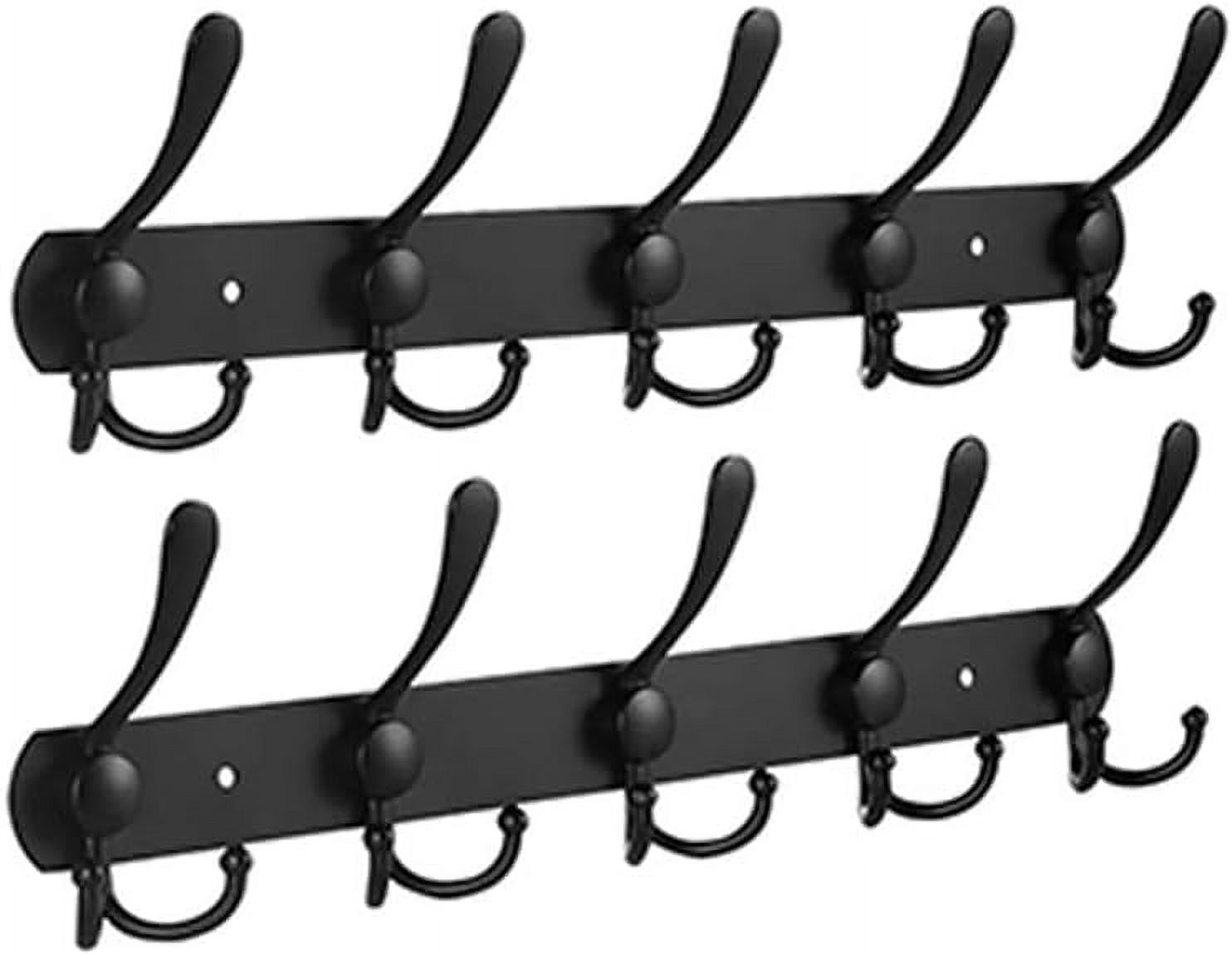 2Pcs Clothes Door Hooks Rack, Stainless Steel Coat Hats Hanger, for