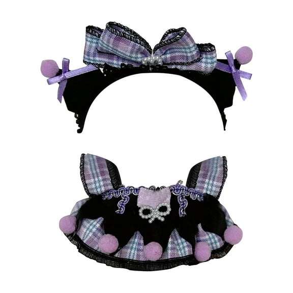 2Pcs Clothes for 17cm Doll, Anime Cosplay Dress for Doll, Cute Doll Outfit Accessories, No Doll