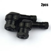 2Pcs Cnc Motorcycle 90 Degree Angle Wheel Tire Stem Tubeless Valve Aluminum