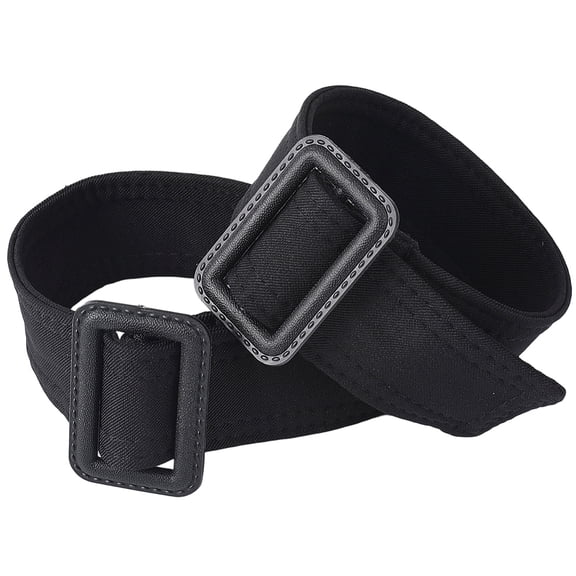 2Pcs Coat Cuff Strap Black Polyester Adjustable Trench Coats Decorative Wristband Replacement Belts Accessories with Plastic Buckle diy