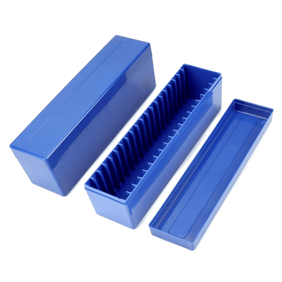 2Pcs Coin Slab Storage Box Compatible with 20 Slab Coin Holders, Plastic Coin Box Coin for Collectors Coin Storage Blue