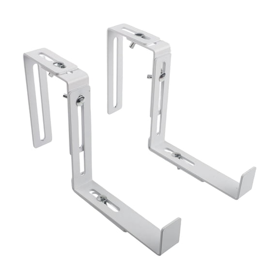 2Pcs Combination Adjustable Flowerpot Holder Hooks No Drill Window Box Bracket