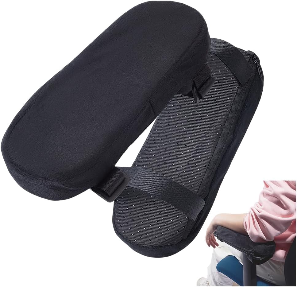 2Pcs Comfortable Arm Rest Cover Removable Office Chair Armrest Pads ...