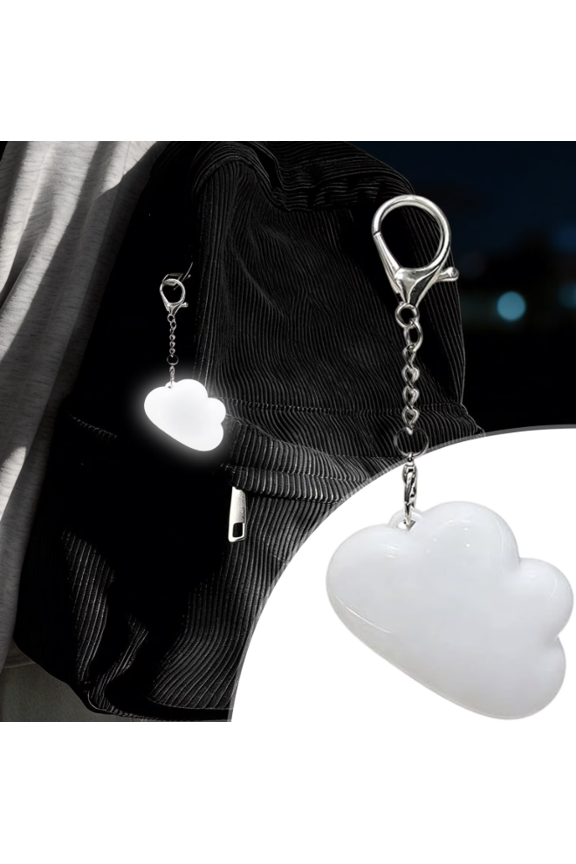 2Pcs Compact Cloud Shape Purse Light with Keychains USB-C Rechargeable Handbag Light, Ultra Bright Bag Lights for Purses, Upgraded Automatic Sensor Purse Must Haves Accessories Gift for Women