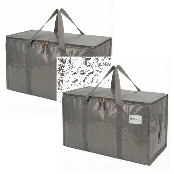 2Pcs Compact Outdoor Indoor Storage For Home Organization Large And Organizer With Handle And Zipper Closure For Versatile Use In Closets Attics And Dorm Rooms Home Textile Storage
