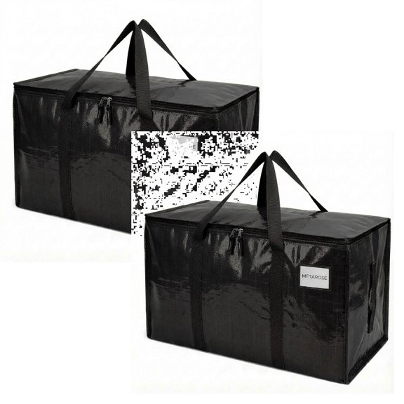 2Pcs Compact Outdoor Indoor Storage For Home Organization Large And Organizer With Handle And Zipper Closure For Versatile Use In Closets Attics And Dorm Rooms Home Textile Storage Happy 2026!