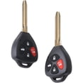 thumbnail image 1 of 2Pcs Compatible with Toyota HYQ12BBY Camry Corolla Car Key Fob 89070-06232 Keyless Control Entry Remote 89070-06231 Vehicles Replacement 4 Button, 1 of 4