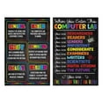 thumbnail image 1 of 2Pcs Computer Lab Posters Computer Classroom Posters, Technology Class, Classroom Decor, Computer Science, Welcome to Computer Lab, Computer Shortcuts, 1 of 1