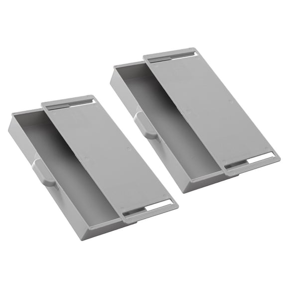 2Pcs Concealed Stick On Organizers Plastic Box Practical Storage Containers