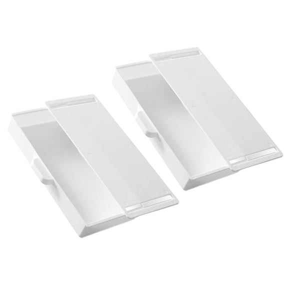 2Pcs Concealed Stick On Organizers Plastic Box Practical Storage Containers