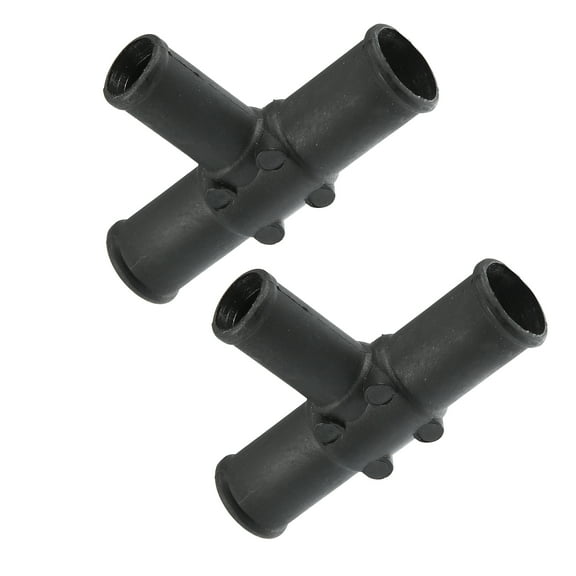 2Pcs Connector Heater Hose Output T Pipe for Toyota LX450 LX470 Land Cruiser 87248-60460 Plastic Black