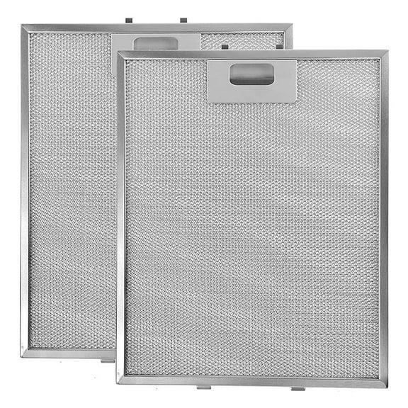 2Pcs Cooker Hood Filter Mesh Range Hoods Vent Filters 5 Layers Of Aluminized Grease Filtration 318 X 258 X 9Mm Extractor Fan