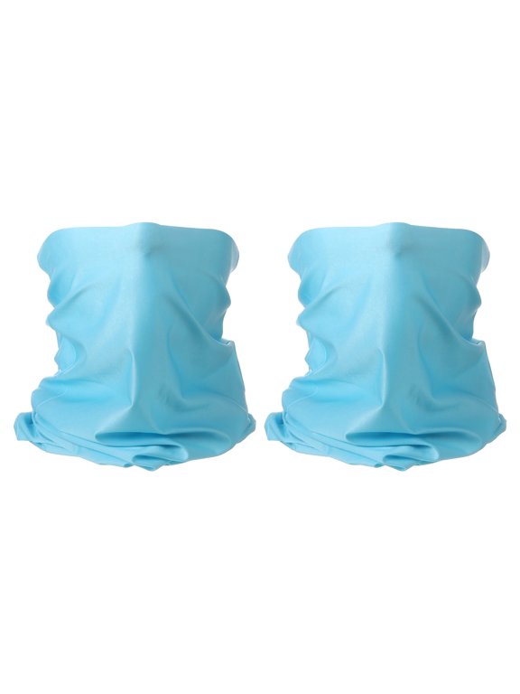 2Pcs Cooling Neck Gaiter Sun Protection Face Mask - Ice Silk Breathable UV Buff for Fishing, Running, Cycling, Men Women