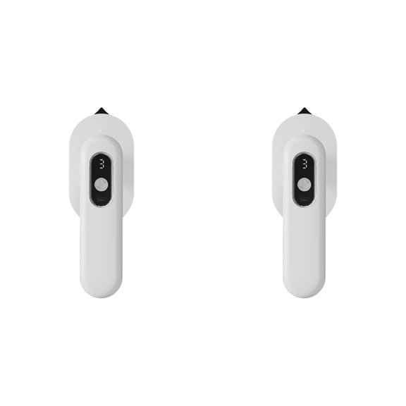 2Pcs Cordless Travel Iron, Portable Dry Handheld with 3 Temperature Settings USB Rechargeable Fast Heat Wrinkle Remover for Clothes, White, By VINOIC