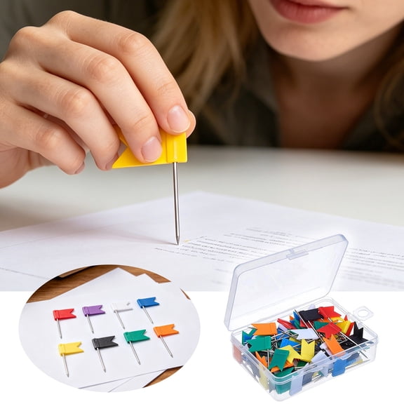 2Pcs Cork Map Pins With Decorative For Bulletin Boards And Craft Projects Office&Craft&Stationery Happy 2026!