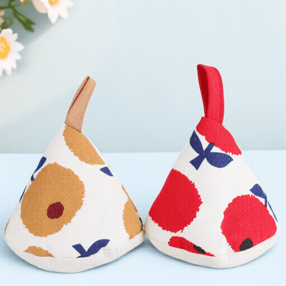 LITINKIMI 2Pcs Heat Proof Pot Cover Caps Cotton Material Reusable Decorative Handle Protectors
