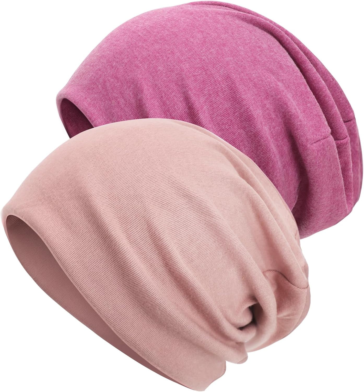 100% Cotton Stretchy Beanie Hat - Slouchy, Non-Slip, Soft Chemo Cap Women main image 4