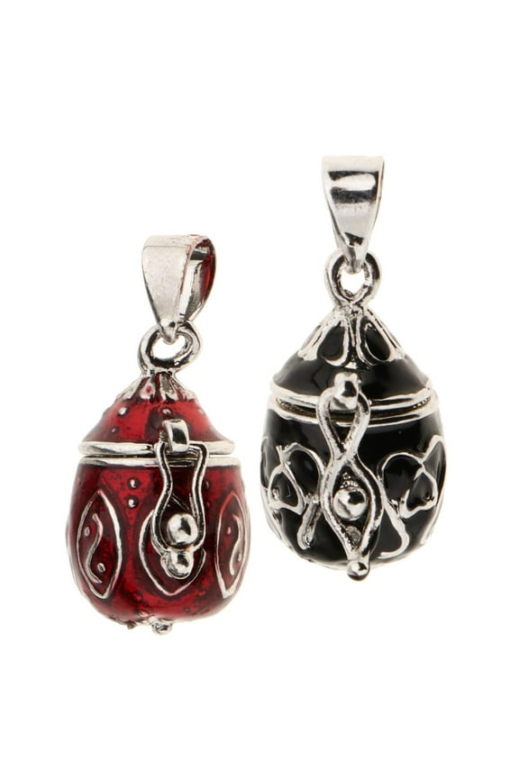 2Pcs Cremation Urn Pendant Charms for Human/Pet Customizable Engraved Keepsake Memorial Jewelry