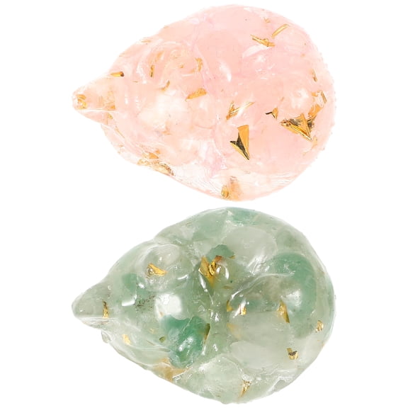 Raindrops Adorable Crystal Cat Figurines for Decoration Assorted Color Small Size Fits Desk and Home Decor