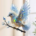 thumbnail image 1 of 2Pcs Crystal Sky Bluebird Stained Art Ornament (6 Inches), Radiant Bird Design, Diamond Art Hummingbird, Double-Sided Appea, Durablity Acrylic, Gifts for Nature Lovers,Window Indoor Gardens, 1 of 6