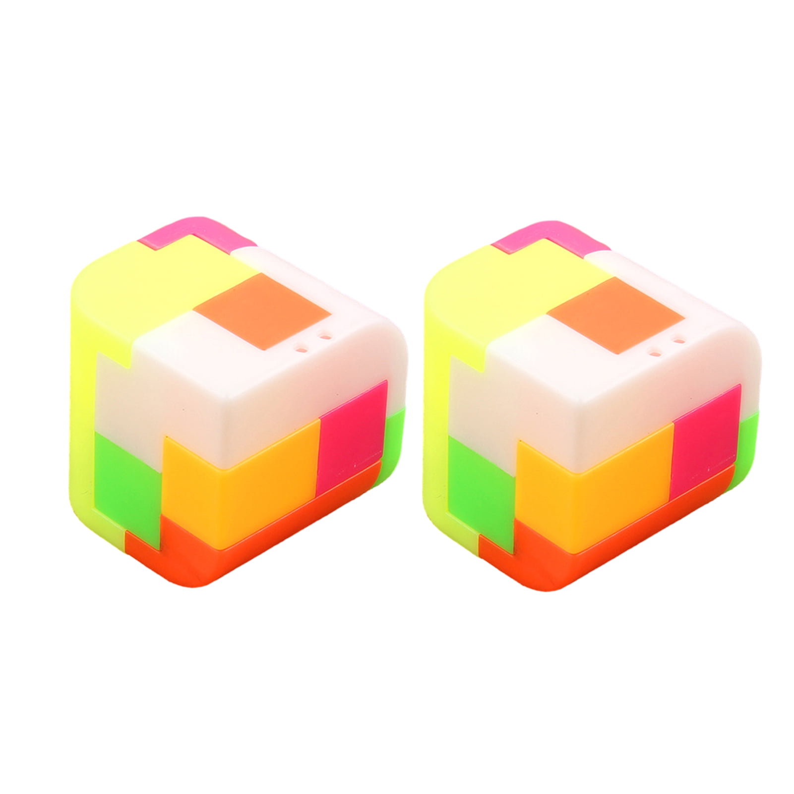 2Pcs Cube Puzzle Maze Toy Set Challenge Your Mind Fun Educational Game ...