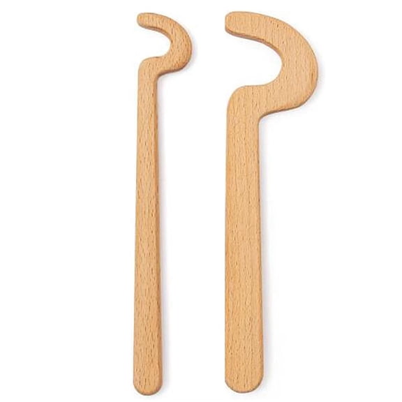 2Pcs Cup Pottery Clay Tools with Long Grip Handle, Vase Pots Making Clay Sculpture Tool Ceramic Throwing Stick