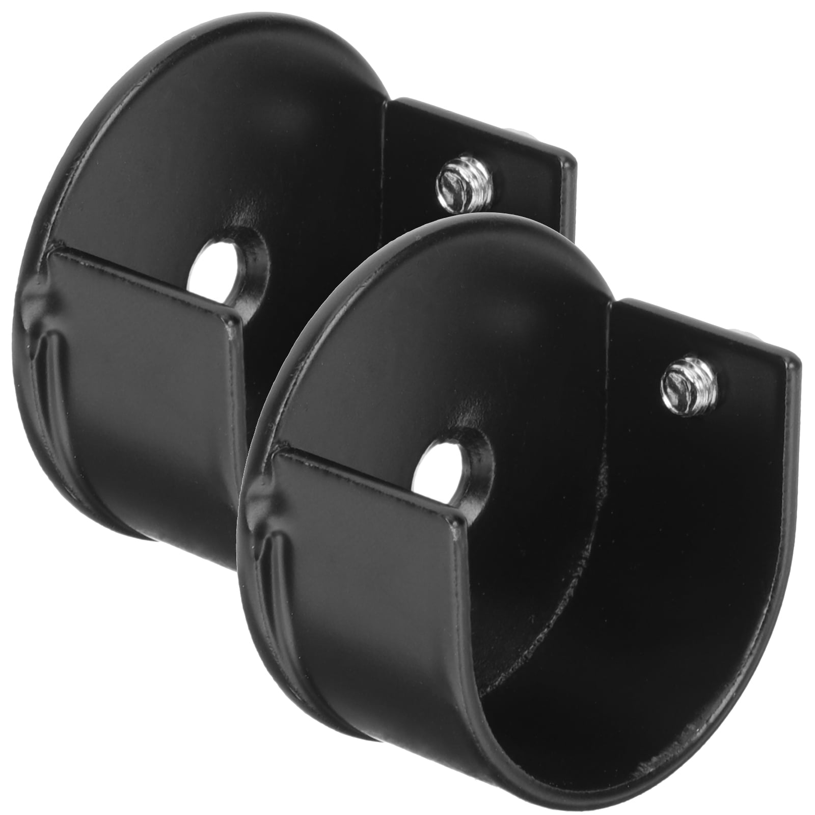2Pcs Curtain Pole End Bracket Heavy Duty Curtain Rod Holder