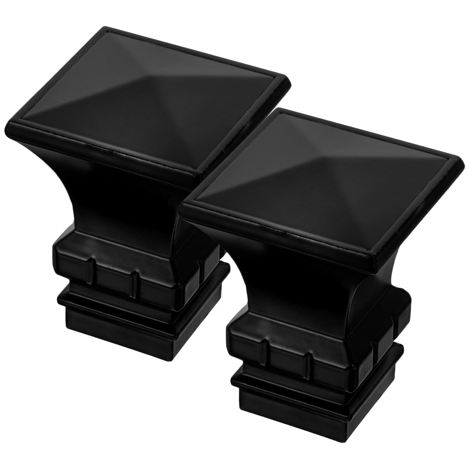 2Pcs Curtain Rod Finials Curtain Pole Finials Curtain Rod Ends Curtain