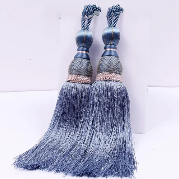 2Pcs , Curtain Tiebacks Handmade Decorative Curtain Holdbacks Rope with Tassel, Modern Rope Window Curtain Ties Backs for Home Office Hotel Decoration
