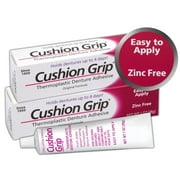 2Pcs Cushion Grip Thermoplastic Denture Adhesive, 2 Oz - Refits And Tightens Loose Upper And Lower Dentures And Partials | Non-Glue Adhesive, Acts Like A Soft Reliner
