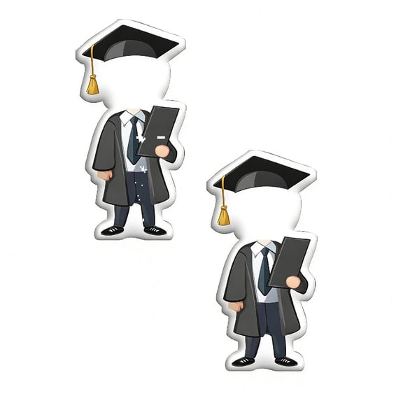 2Pcs Custom Pillow - Personalized Face Pillow With Photo Fanny Graduate Pillow Plush Doll 2026 Graduation Gifts For Masters Degree, College, High School, Phd Grad Gift For Nurse Law School