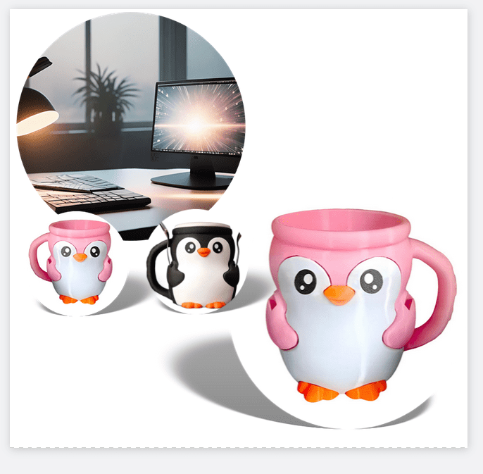 Ice Cream Lover Gift Highland Cow Ice Cream Pint Holder - 3D Printed With Spoons & Secret Drawer Reusable Popsicle Container