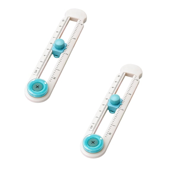 2Pcs Cutter For Adjustable 2 20cm (0.79 7.87in) Round Cutting Paper Cutter For DIY Scrapbooking Cardboard With Smooth & Easy For Perfect Office Craft Stationery