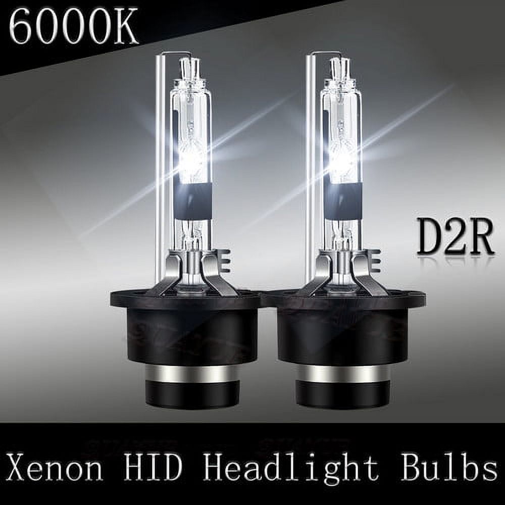 2-Piece D2R/D4R HID Xenon Conversion Kit – High/Low Beam 6000K White, IP68, Lifetime Warranty
