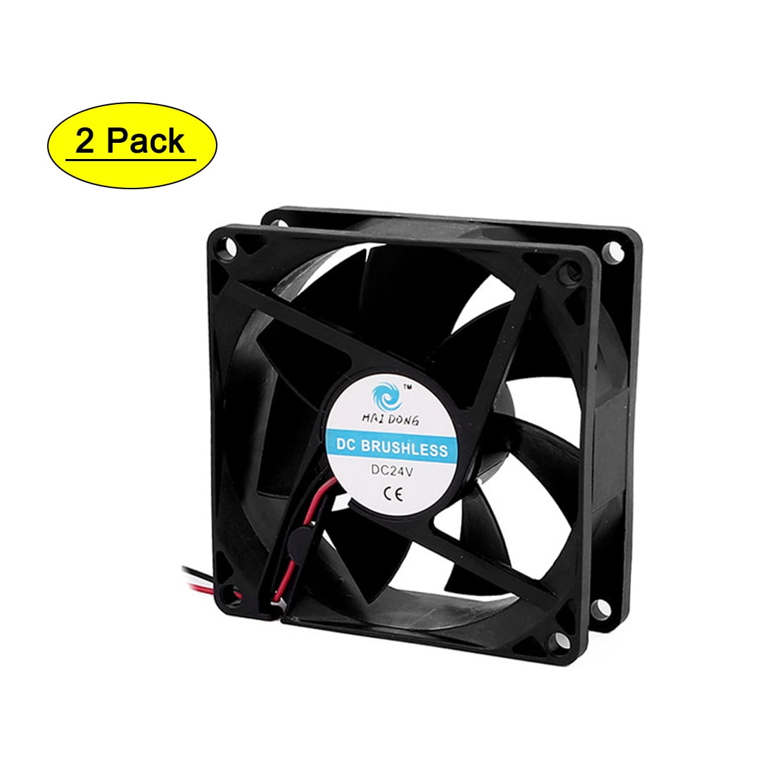 Cpu Case Mod Radiator Fan 2Pcs DC 24V 80x25mm 7 Vanes Cooling Fan for Computer Cases CPU Cooler ...