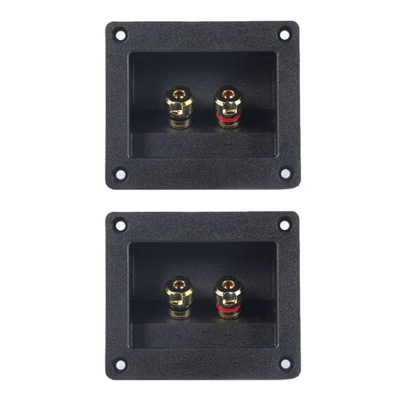 2Pcs DIY Car Stereos 2 Way Speaker Box Terminals Spring Cup Connectors Banana Jacks