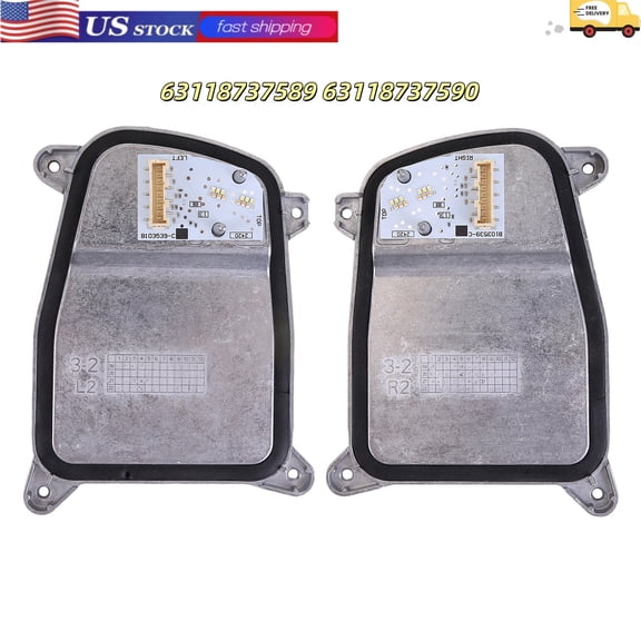 2Pcs DRL Daytime Running Light DRL Control Unit Module Stabilizer Left/Right Compatible for BWM Mini F56 2013-2019 Replaces 63118737589 63118737590
