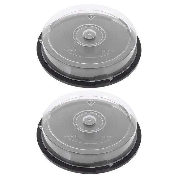 Pawsdot 2Pcs Portable Cd Storage Holder Plastic Box with Ample Space for Collection