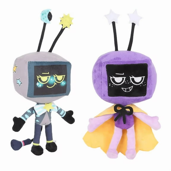 2Pcs Dandy's World Plush, 11 Inch Vee from Dandys World Plushies Toys, Soft Stuffed Figure Doll for Fans, Stuffed Horror Game Figure Toy for Kids