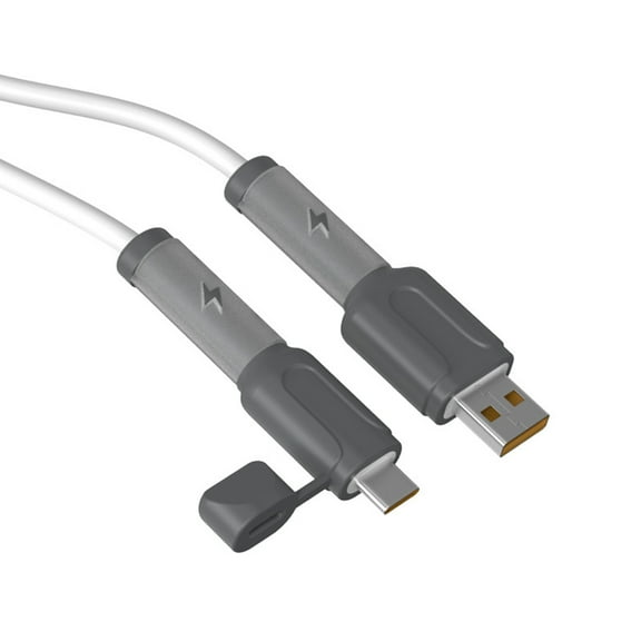 2Pcs Data Cable Protector Silicone Cord Saver Dustproof Storage Data Cable Winder Protective Cover For Phone Tablet